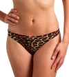 Betsey Johnson Intimates Stretch Mesh Lo-Rise Thong